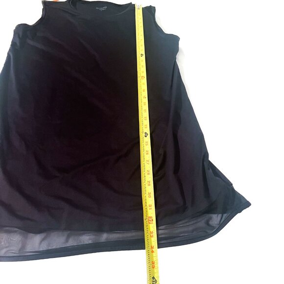 Athleta Sunlover SPF Black Mesh Hem Tank Dress Large - Picture 8 of 10